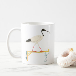 Ibis Illustration & Thoth Hieroglyphic Kaffeetasse