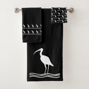 Ibis Wasservogel Badezimmer Badhandtuch Set