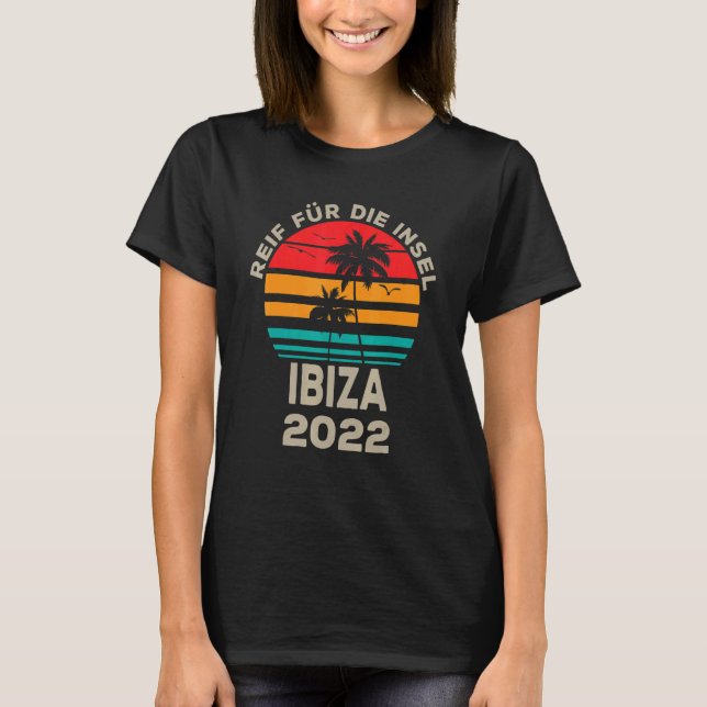 Ibiza 2022 Palm Tree Restart Outfit T-Shirt (Vorderseite)