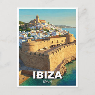 Ibiza Dalt Vila Spanien Reisen Postkarte