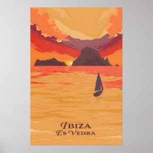 Ibiza Es Vedra Reiseplakat Poster