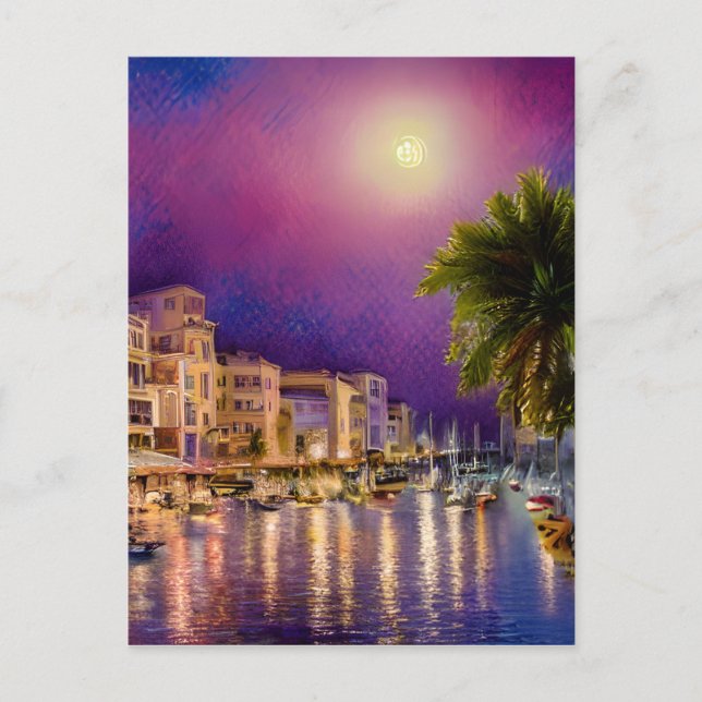 Ibiza ist eine kleine Insel im Mittelmeer Postkarte (Vorderseite)