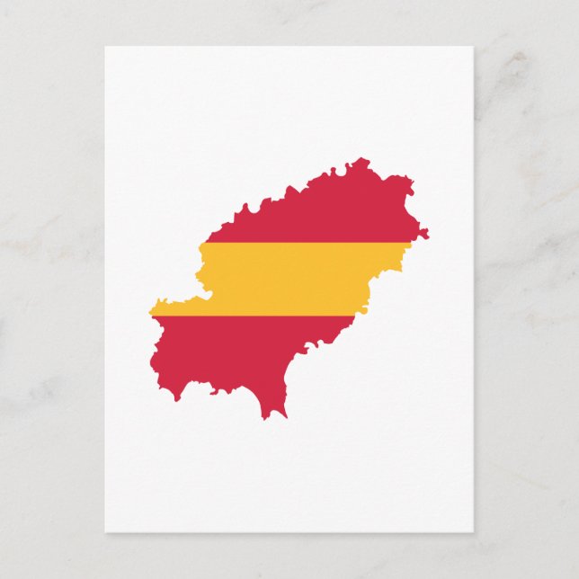 Ibiza-Karte - Spanien Postkarte (Vorderseite)