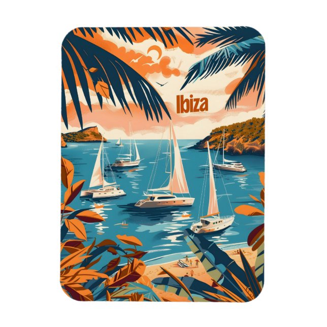 Ibiza-Küste Magnet (Vertikal)
