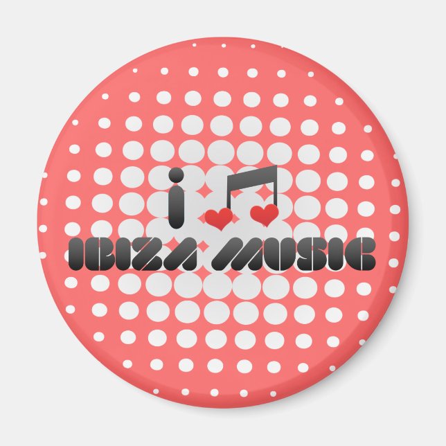 Ibiza Musikfan Magnet (Vorne)