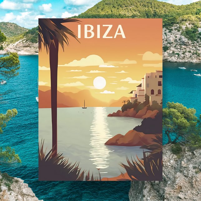 Ibiza Oceanside Travel Postkarte (Ibiza Oceanside Travel Postcard)