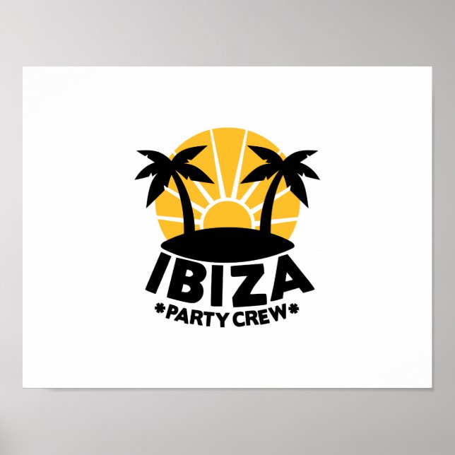 Ibiza Party Crew Poster (Vorne)