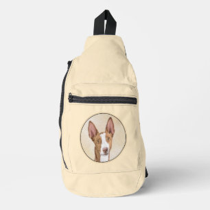 Ibiza-Podest Malerisch Glatt Rot Originale Hunde-K Crossbody Bag