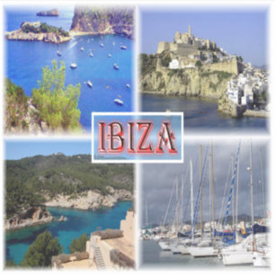 Ibiza ^ San Miquel - Altstadt - Santa Eularia - Aufkleber