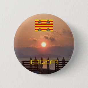 Ibiza Sonnenaufgang-Knopf Button