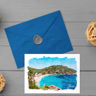 Ibiza Spain Beach Landschaftsreise Postkarte