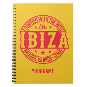 IBIZA Spain custom notebook Notizblock