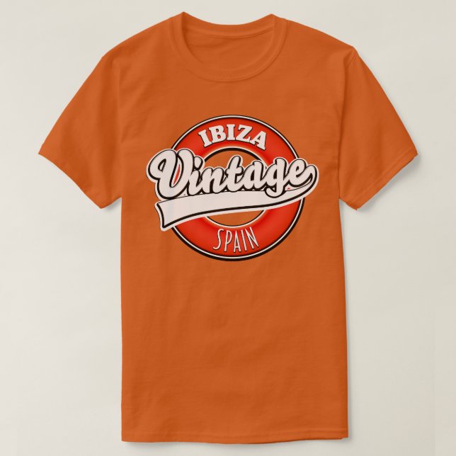 Ibiza spain Vintager Stil T-Shirt (Design vorne)