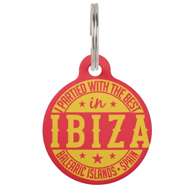 IBIZA Spanien-Haustier-Tag Tiermarke (Vorderseite)