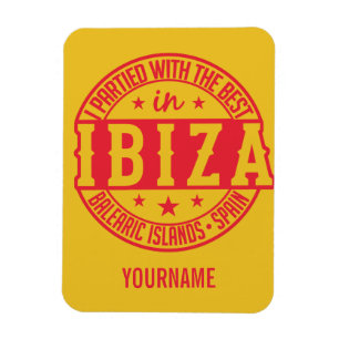 IBIZA Spanien kundenspezifischer Monogrammmagnet Magnet