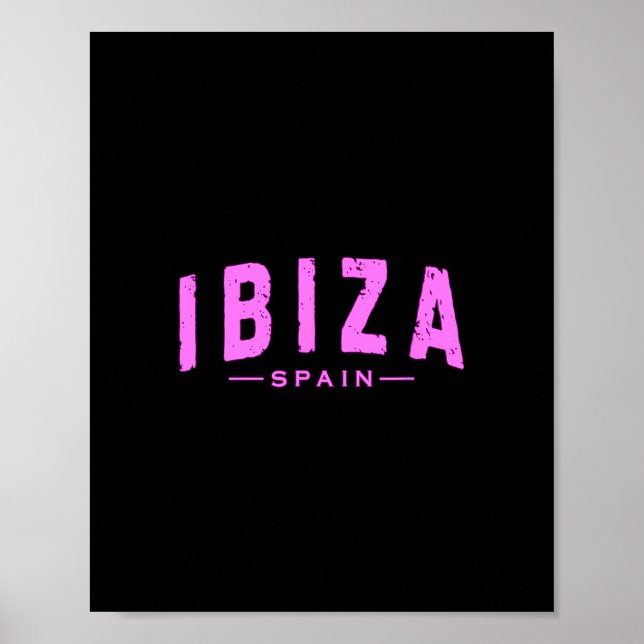 Ibiza Spanien Learic Inseln Urlaub Sommer Strand  Poster (Vorne)