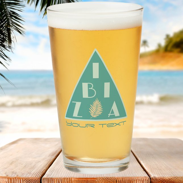 Ibiza Spanien Logo für moderne Strand Bar Glas (Von Creator hochgeladen)