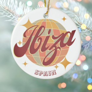 Ibiza Spanien Party Diskothek Retro Vintag Keramik Ornament