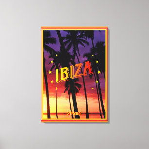 Ibiza, Spanien, Poster, Sommerplakat Leinwanddruck