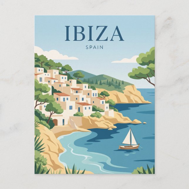 Ibiza Spanien Postkarte (Vorderseite)
