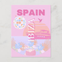 Ibiza, Spanien, Reisen Kunst, Preppy Art, Pink