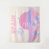 Ibiza, Spanien, Reisen Kunst, Preppy Art, Pink