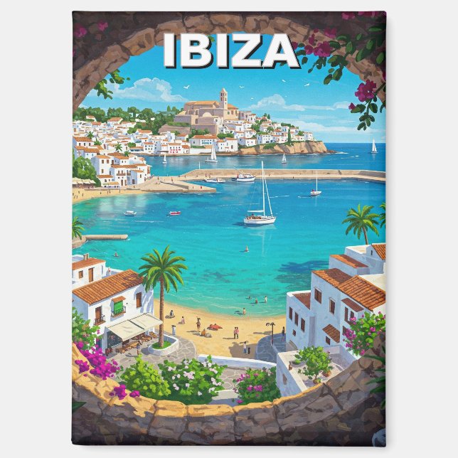 Ibiza Spanien Reisen Magnet (Vorderseite)