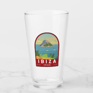 Ibiza Spanien Reisen Vintage Kunst Glas