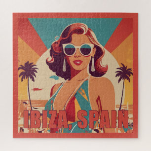 Ibiza, Spanien Reiseplakat Puzzle