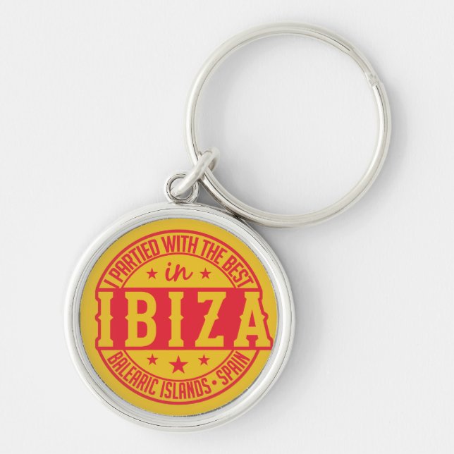 IBIZA Spanien Schlüsselringe Schlüsselanhänger (Vorne)