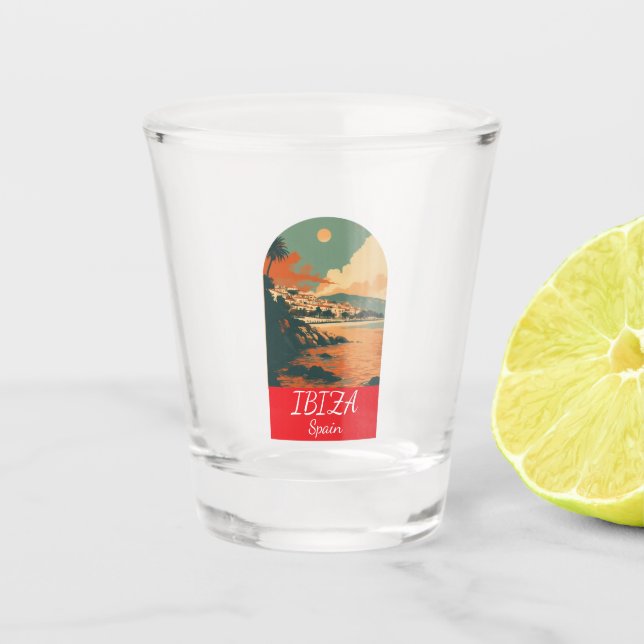 Ibiza Spanien Schnapsglas (Vorderseite)
