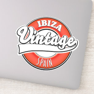 Ibiza Spanien Vintage Style Logo Aufkleber