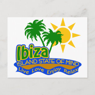 Ibiza Staat der Postkarte des Geistes