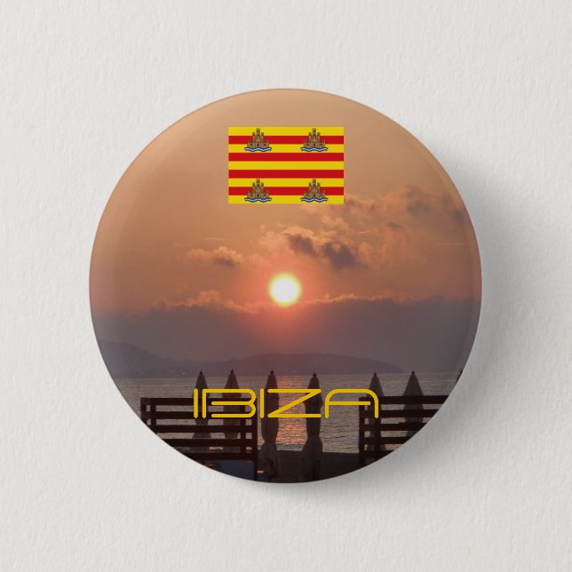 Ibiza Sunrise Button (Vorderseite)