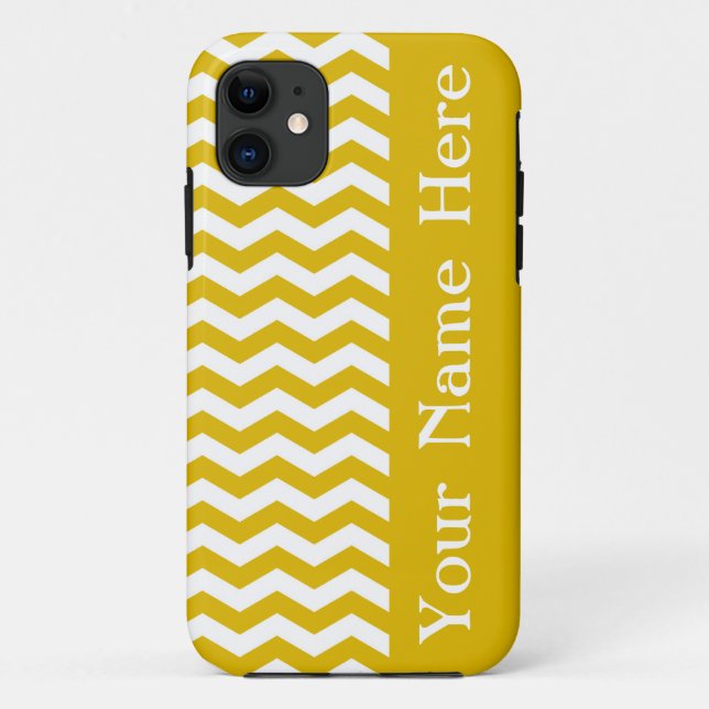 Ibiza Sunset Wave Zickzack mit Namen Case-Mate iPhone Hülle (Rückseite)
