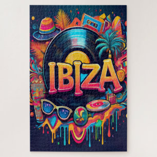 Ibiza Vibes – Eine kühne Feier von Musik und Farbe Puzzle