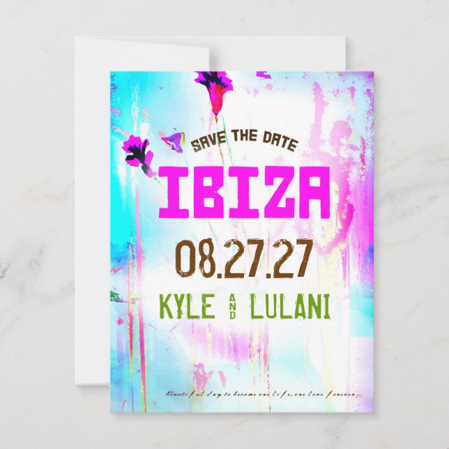 IBIZA Zielort Save the Date (Vorderseite)
