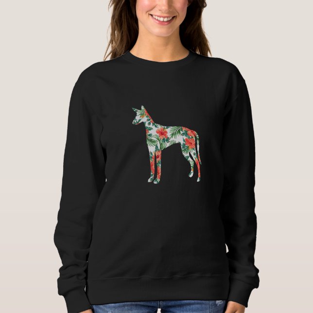Ibizan Hound Aloha Hawaiian Dog Sweatshirt (Vorderseite)