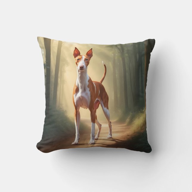 Ibizan Hound Elegant Throw Kissen (Vorderseite)