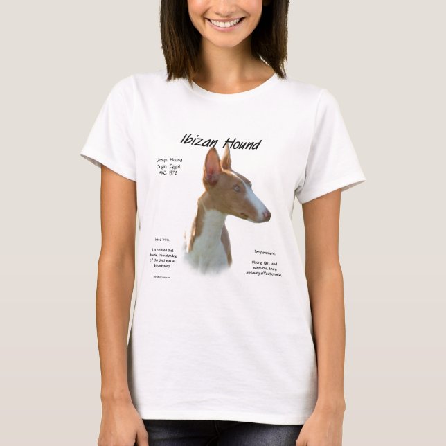 Ibizan Hound History Design T-Shirt (Vorderseite)