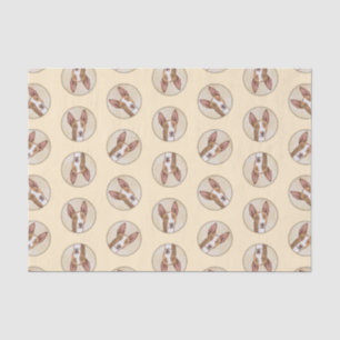 Ibizan Hound Malerei glatt Roter Hund Kunst Seidenpapier