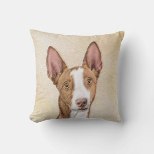 Ibizan Hound Malerei - Niedliche Original Hunde Ku Kissen