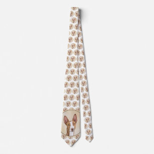 Ibizan Hound Malerei - Niedliche Original Hunde Ku Krawatte