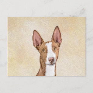 Ibizan Hound Malerei - Niedliche Original Hunde Ku Postkarte