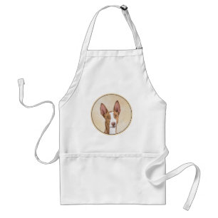 Ibizan Hound Malerei - Niedliche Original Hunde Ku Schürze