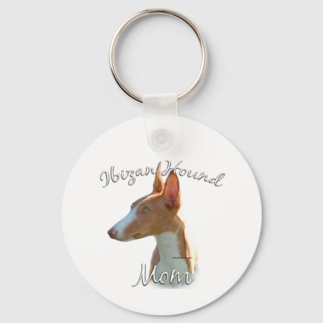 Ibizan Hound Mama 2 Schlüsselanhänger (Vorderseite)