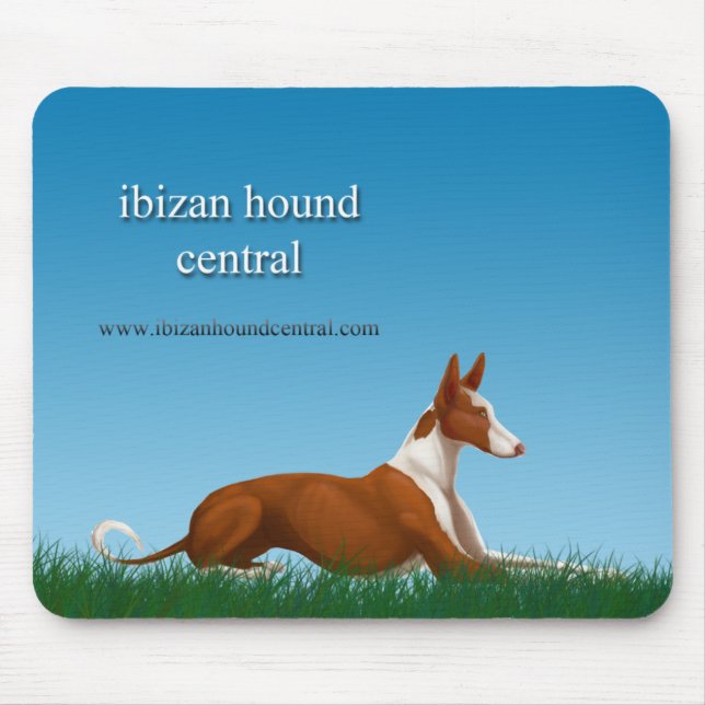 Ibizan Jagdhund-Zentrale Mousepad (Vorne)