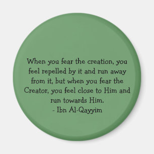 Ibn Al-Qayyim Quote Kühlschrankmagnet Magnet