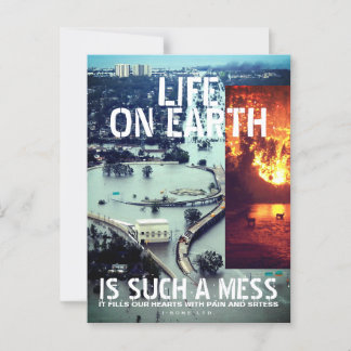 IBONELTD. LEBEN AUF ERDE 2 POSTKARTE