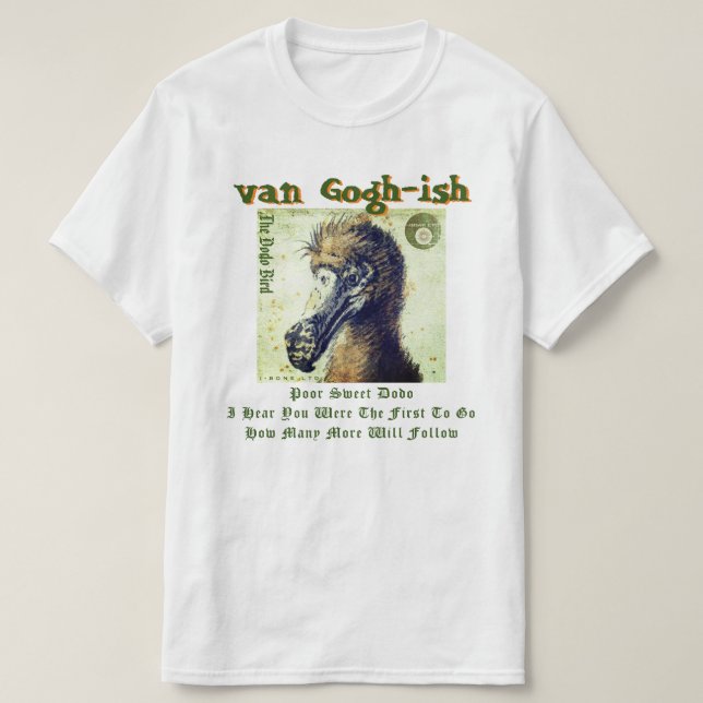 IBONELTD. T - SHIRT VAN GOGHISH DODO (Design vorne)